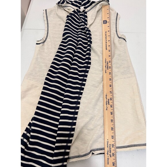 Matilda Jane Women's Full Moon Reversible Vest Navy Blue Cream Stripe Size XS - Picture 6 of 7